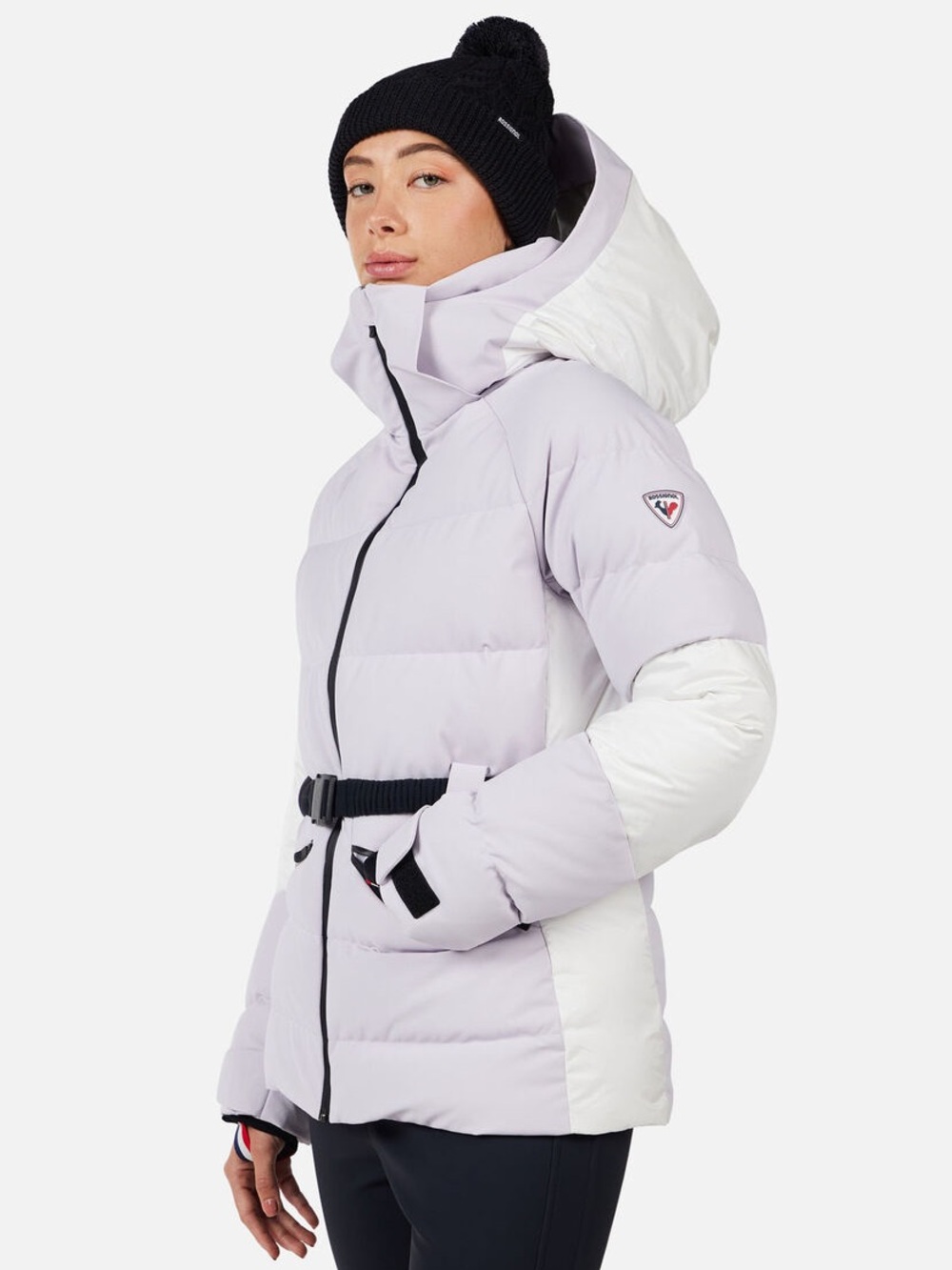 NWT Rossignol Ciastel Down Mix Ski Puffer Jacket Coat Galactic Lilac